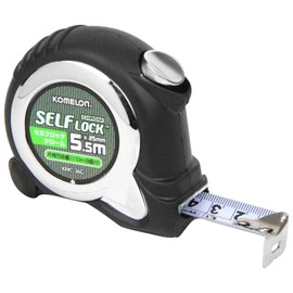 Komelon KMC-36C Convex Self-Locking Chrome 25 Tape Width 1.0 inch (25 mm) 5.5 M Scale Scale