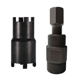 CQSPMOTO Magneto Flywheel Puller (24mm&27mm) and 20mm 24mm Clutch Lock Nut Spanner Tool for GY6 50 125 150cc Motorcycle ATV Quad 4 Wheeler Pit Dirt Bike Scooter Honda Yamaha Heavy Duty Repair Tool