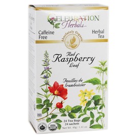 Celebration HERBALS Red Raspberry Leaf Tea Organic 24 Bag, 0.02 Pound