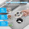 Sink Drain Strainer - Kitchen Sink Stopper, 3 In 1