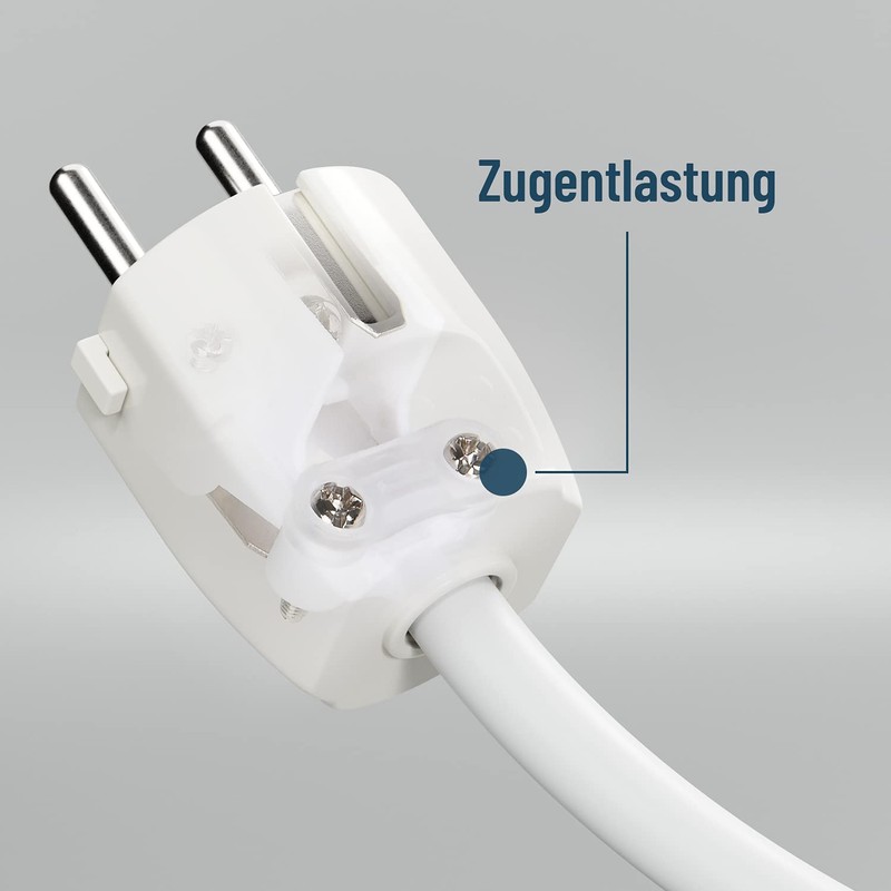 ABSINA 3x Schuko Plug and Coupling 230 V - PVC