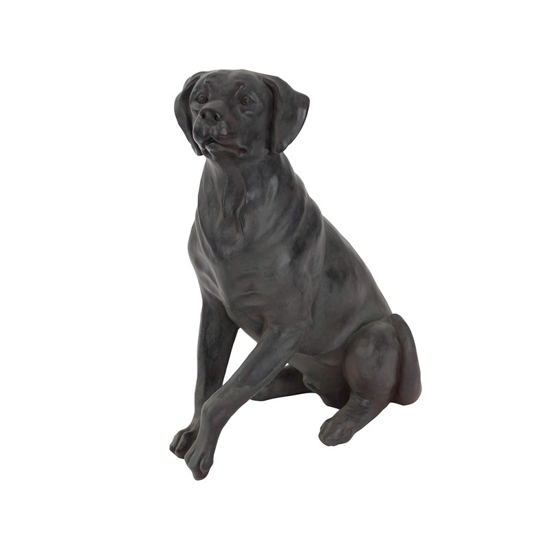 Deco 79 Polystone Dog Decorative Sculpture Home Decor Statue, Accent