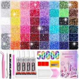 48 Colours Resin Jelly Rhinestones for Bedazzling Kit, 3mm