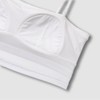 JAJU Women's Cotton Modal Tube Crop Bra_White