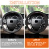 SUNBREATH Compatible with Hand Sewn Steering Wheel Cover for Honda