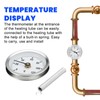 Heating Pipe Thermometer, Pack of 3, Temperature Display with Clip-On