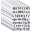 8 Sheets Vinyl Alphabet Letter Sticker Cursive Alphabet Letter Script