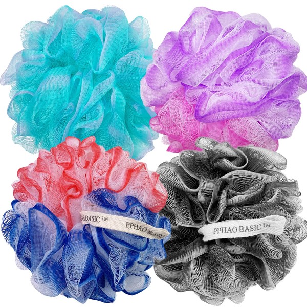 PPHAO – Red de malla suave extra grande Luffa Loofa