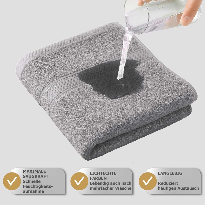 Class 4 Piece Terry Towelling Guest Towels Set of 4