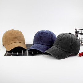 Gorras de Béisbol Unisex,3 Piezas Gorras para Hombre,Gorra Negra Hombre Ajustables,Gorras Retro Lavadas para Correr, Entrenamiento y Actividades al Aire Libre (Caqui+Negro+Azul)