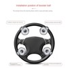Steering Wheel Knob, Carbon Fiber Style Car Steering Wheel Knob,