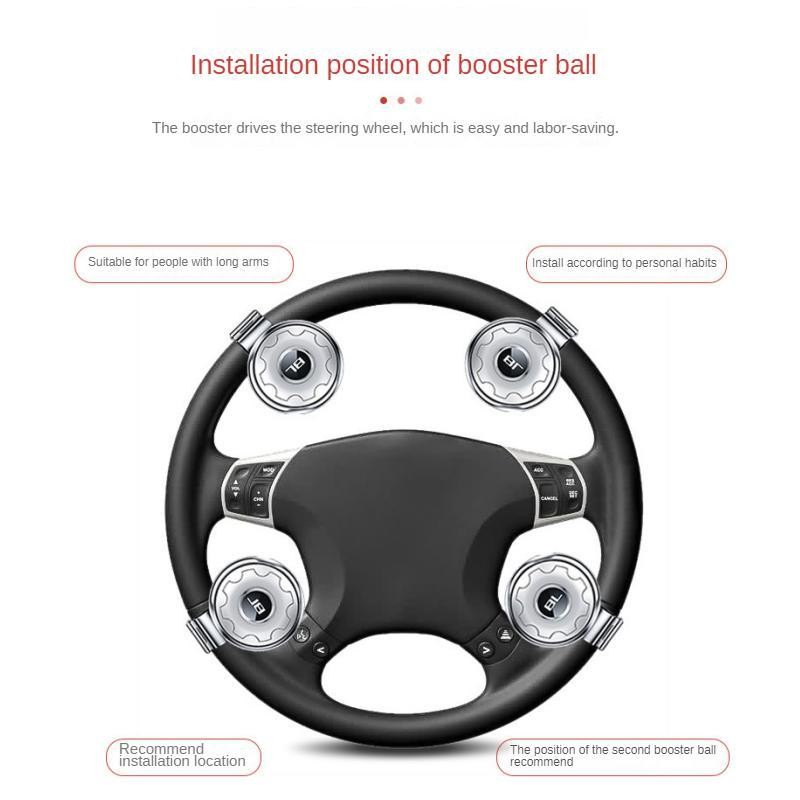 Steering Wheel Knob, Carbon Fiber Style Car Steering Wheel Knob,