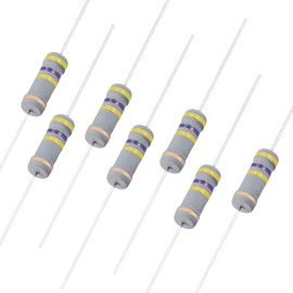uxcell 50Pcs 470K Ohm Resistor, 2W 5% Tolerance Carbon Film Resistors, 4 Bands for DIY Electronic Projects and Experiments