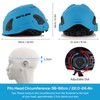 Climbing Helmet Cycle Safety Helmet with Headlamp Earmuff Taillight Attachment