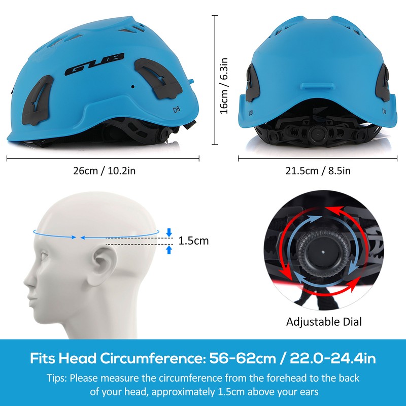 Climbing Helmet Cycle Safety Helmet with Headlamp Earmuff Taillight Attachment