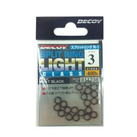 Decoy R-1 Split Rings Light Class Black Size 3 (1238)