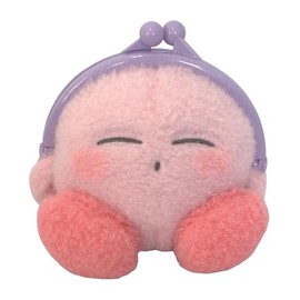 Kirby Fluffy Coin Purse – Soft Plush Wallet- Sleepy- Secure Kiss-Lock Closure – 5.1 Inch