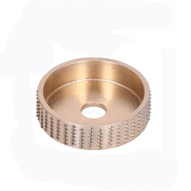 Woodworking Shaping Disc, 75mm Angle Grinder Wood Carving Disc, Wood Grinding Wheel for Polishing Carving Shaping (Gold)