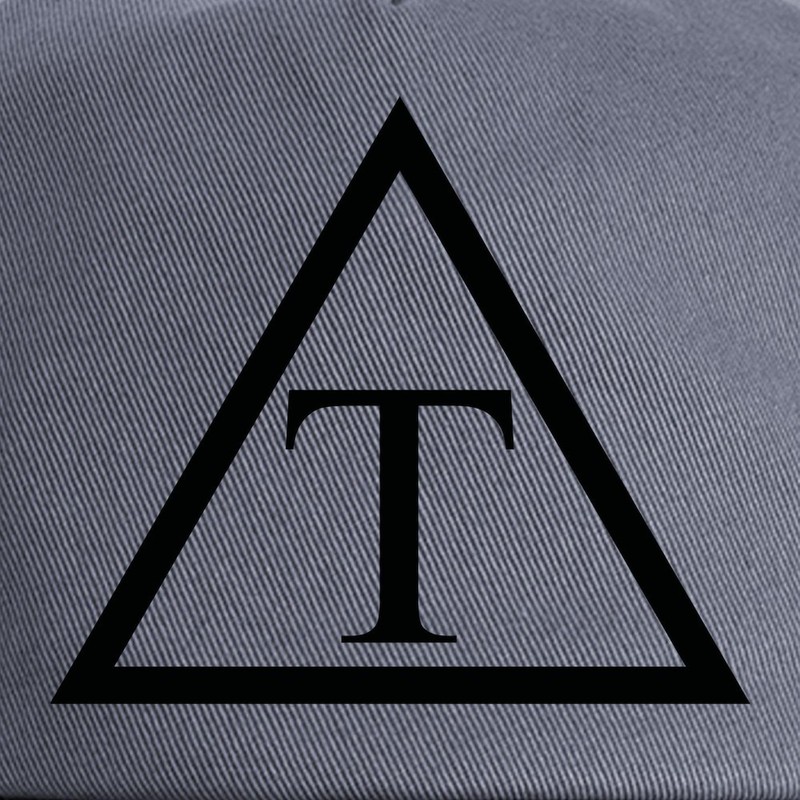 CafePress Triangle Icon Unique Adjustable Baseball Hat Gray