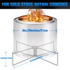 Lineslife Fire Pit Stand for Solo Stove Bonfire Ranger and
