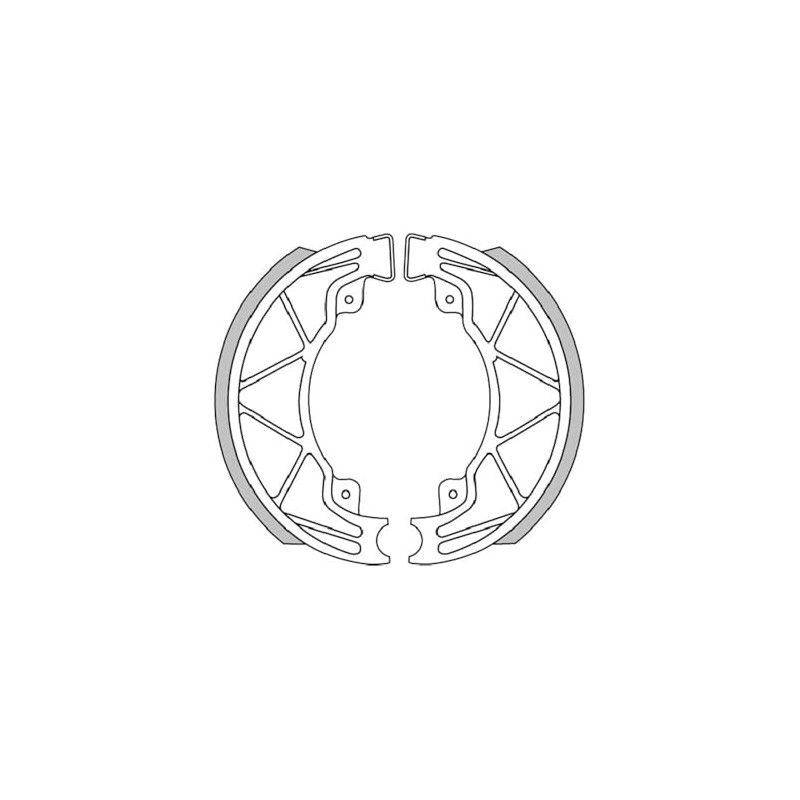 Brake Shoes Polini 140 x 25 mm Piaggio/Vespa I-GET 125-150