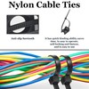 Pack of 600 Screw-On Cable Ties Holder, Cable Fastening, Cable