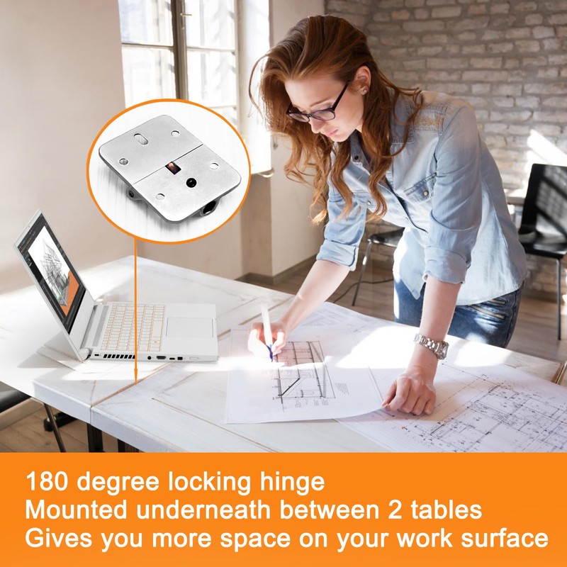 ANTEISI Adjustable 180 Degree Locking Hinges,Zinc Alloy 180 Degree Drop