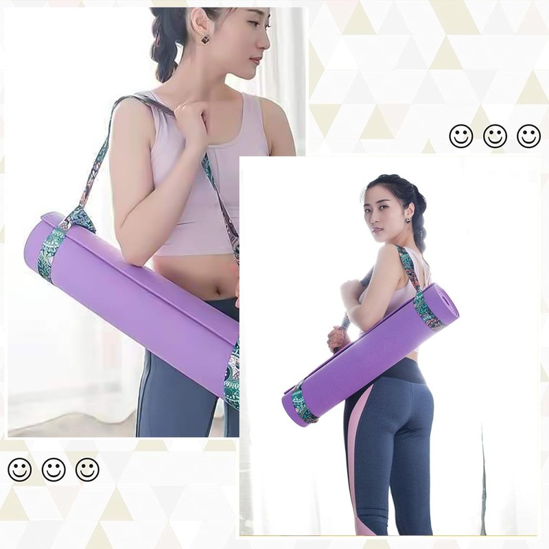 MAXQUU 1 Piece Yoga Mat Carrying Strap, Adjustable Yoga Mat
