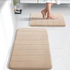Yimobra Yimobra Memory Foam Bath Mat Set, 2 Piece, Cream