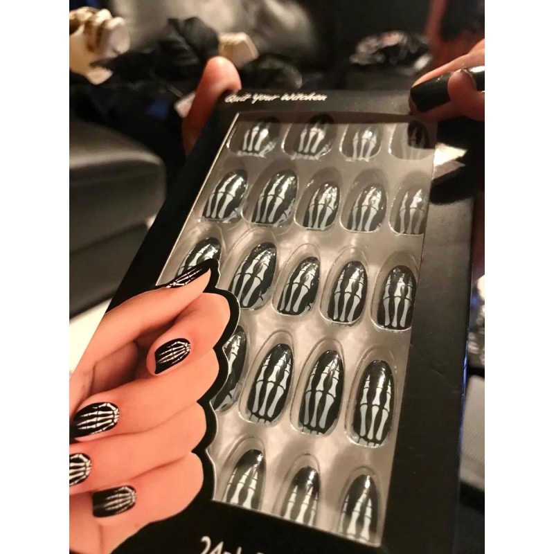 Almar Uñas Postizas Press-on Nails Skeleto Hand