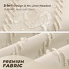 96inch Extra Long Beige Shower Curtain Modern Farmhouse Shower Curtain