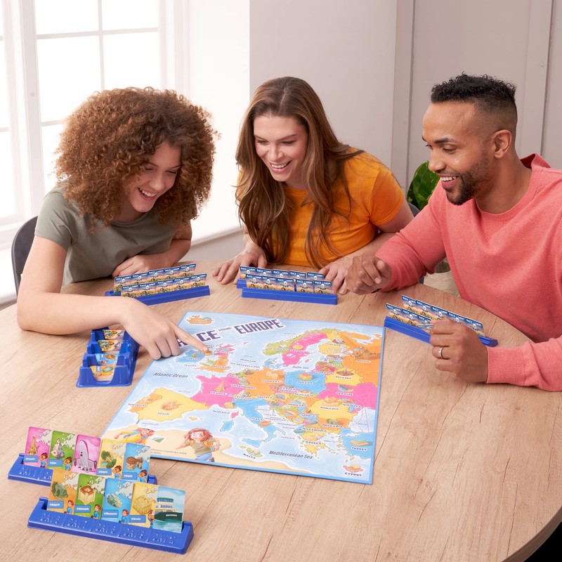 PlayMonster Games Race Around Europe Board Game, Multicolor