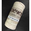 eJoyce 2 mm x 436-yards Macrame Cord, Natural Soft Cotton,