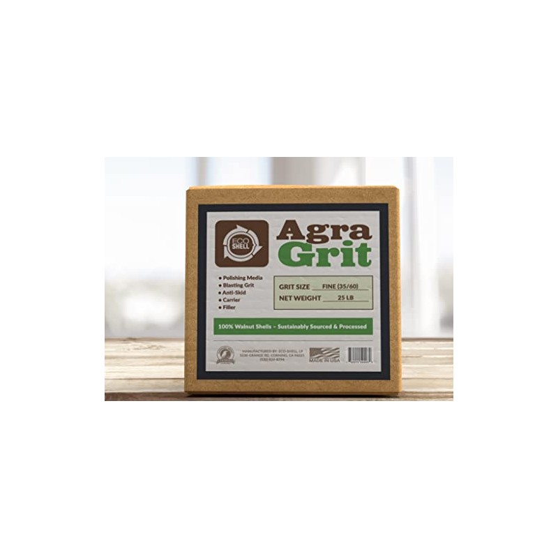 Agra Grit Walnut Shell Media 35-60 Grit - Fine, Crushed
