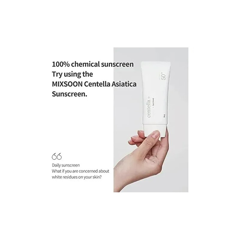 Mixsoon Bloqueadores Solares Centella Sun Cream Spf50+