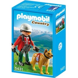Playmobil Todobloques Playmobil 5431 Mountain Rescue With Dog !!