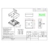 Cat6 1 Port Surface Mount Box, RJ45 Unshielded Female Port,