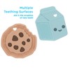 Nuby All Silicone Chocolate Chip Cookie & Milk Carton Teether