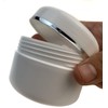 Bamboopack 3 x 250ml White Plastic Cosmetic Containers with Silver