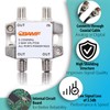 BAMF 3-Way Coax Cable Splitter Bi-Directional MoCA 5-2300MHz