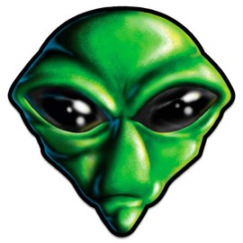 GT Graphics Spooky Alien ET - Vinyl Sticker Waterproof Decal