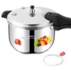 Stainless Steel Pressure Cooker 8 Quart, Stove Top & Induction