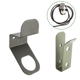 Kreainvent Wall Mount Kit for EV Charging Cable. The two brackets made of steel for a tidy wallbox and storage of the charging cable. EV charging cable holder