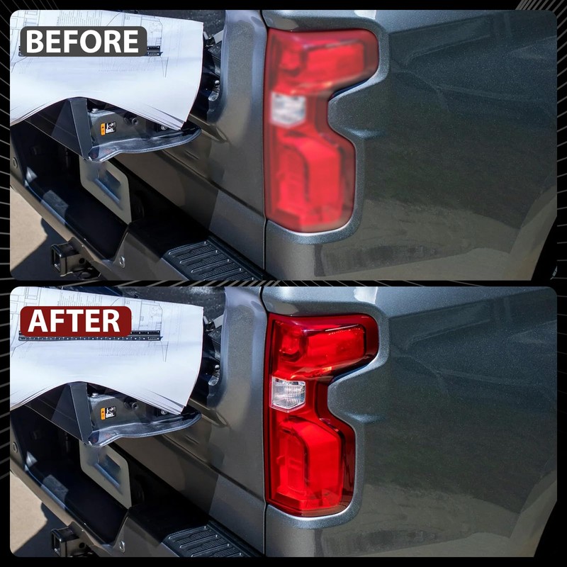 PARTREE Tail Light Assembly Compatible with 2019-2023 Chevy Silverado 1500