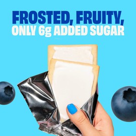 Smart Tart Toaster Pastries Wild Blueberry - Low Sugar Snacks, Healthy Breakfast Pastry, On the Go Snack, Real Fruit Filling - Only 6g Added Sugar - 12 Count