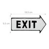 Relaxdays Exit Antique Design Arrow Right Sign Sign Wall &