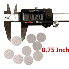 200 PCS 3/4 Pipe Screens, Stainless Steel Pipe Screen Filters 0.75 inch Metal Screens with Black Storage Box