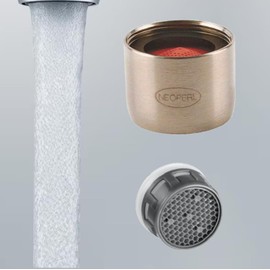 Kitchen Flo Compatible Moen Faucet Aerator Female 3924 Threaded 2.2 GPM 55/64" Replacement & Male Chrome & Brushed Nickel 3924BN 15/16" 3919 (Female, Brushed Nickel)