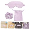 Beavorty Faux Silk Sleep Mask Set Soft Adjustable Eye Cover