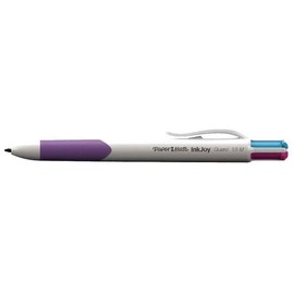 Paper Mate InkJoy Quatro Ball Pen (Clip-on Retractable Pen, Blue, Green, Purple, Red, Multicolour, Medium, Ambidextrous)